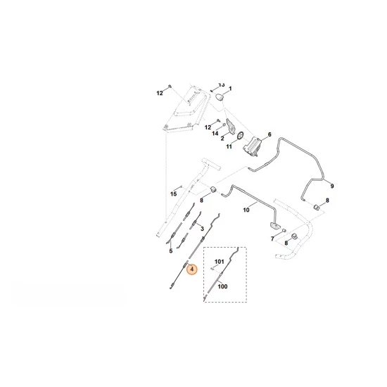 Stihl   Cięgno 6374 700 7511